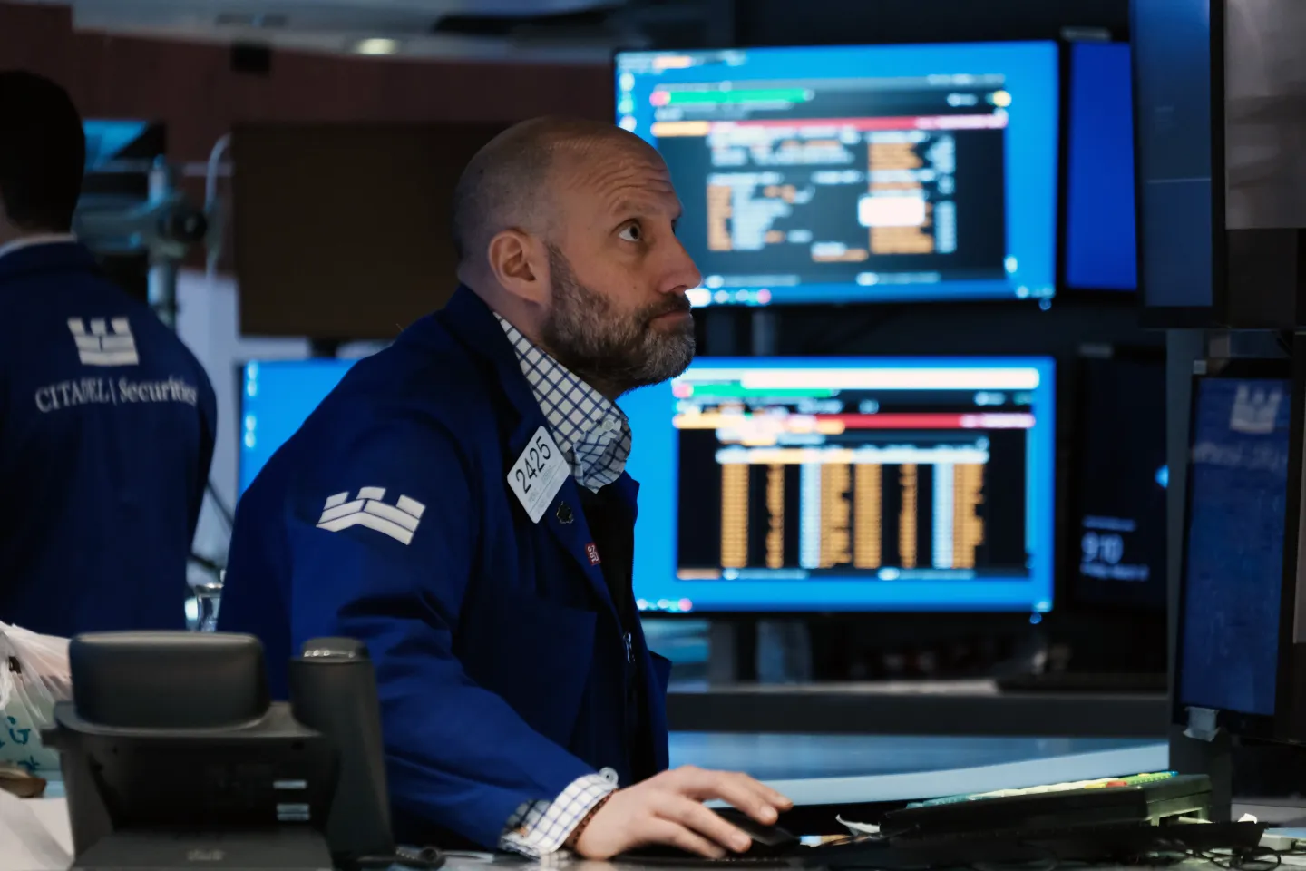 Stock market ticker display