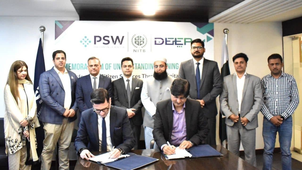 Officials signing digital services agreement