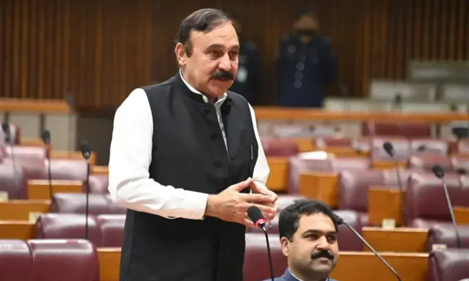 Finance Minister presenting budget in assembly