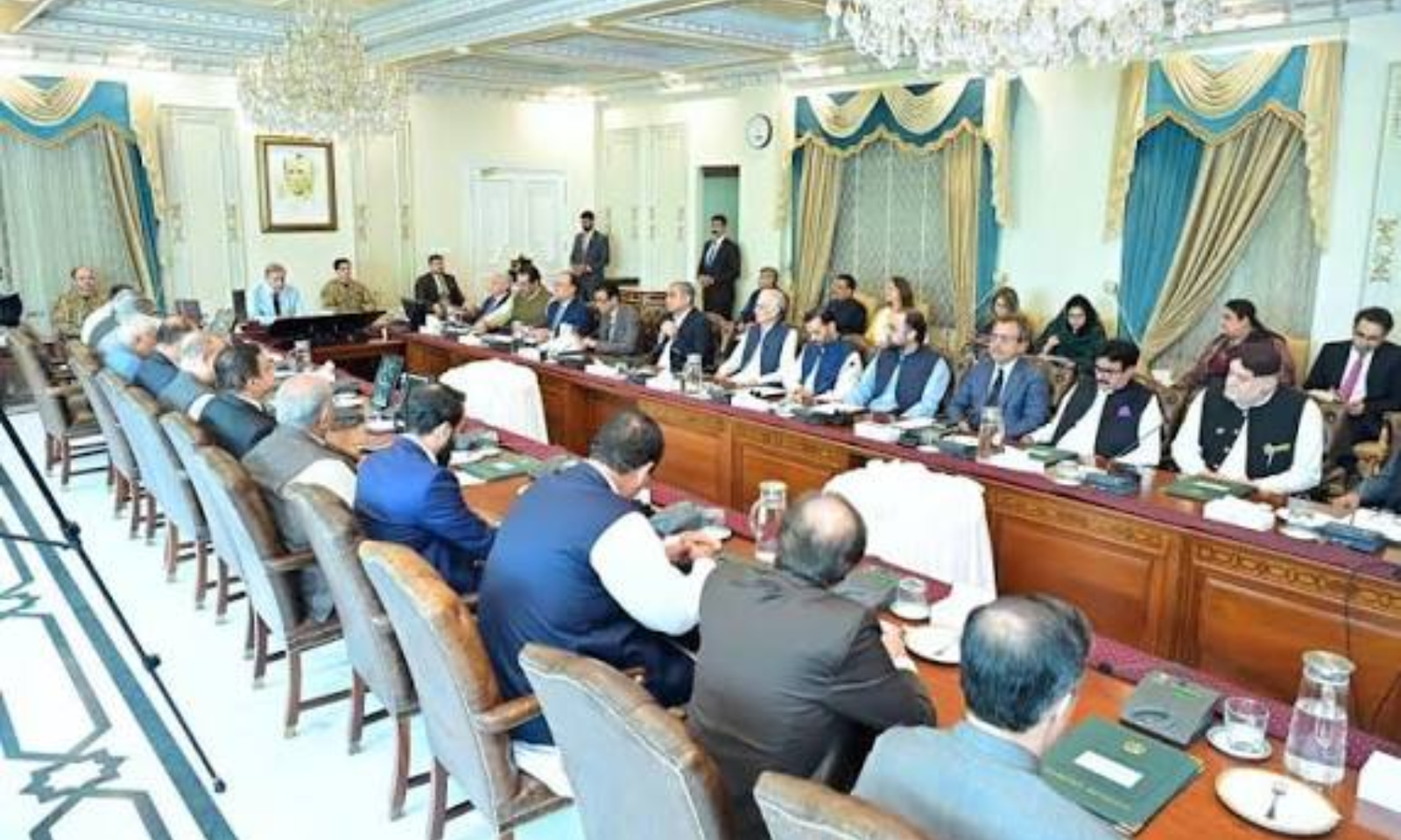 Officials in meeting, tax administration reform